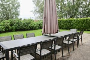Terras en tuin