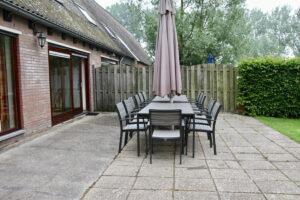 Terras en tuin